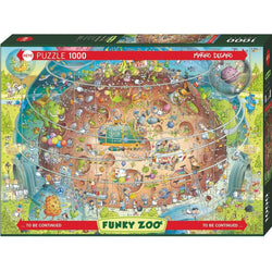 Cosmic Habitat Funky Zoo 1000 Piece Jigsaw Puzzle Heye