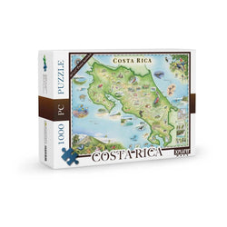 Costa Rica 1000 Piece Jigsaw Puzzle Xplorer Maps (ONLINE ORDER ONLY)