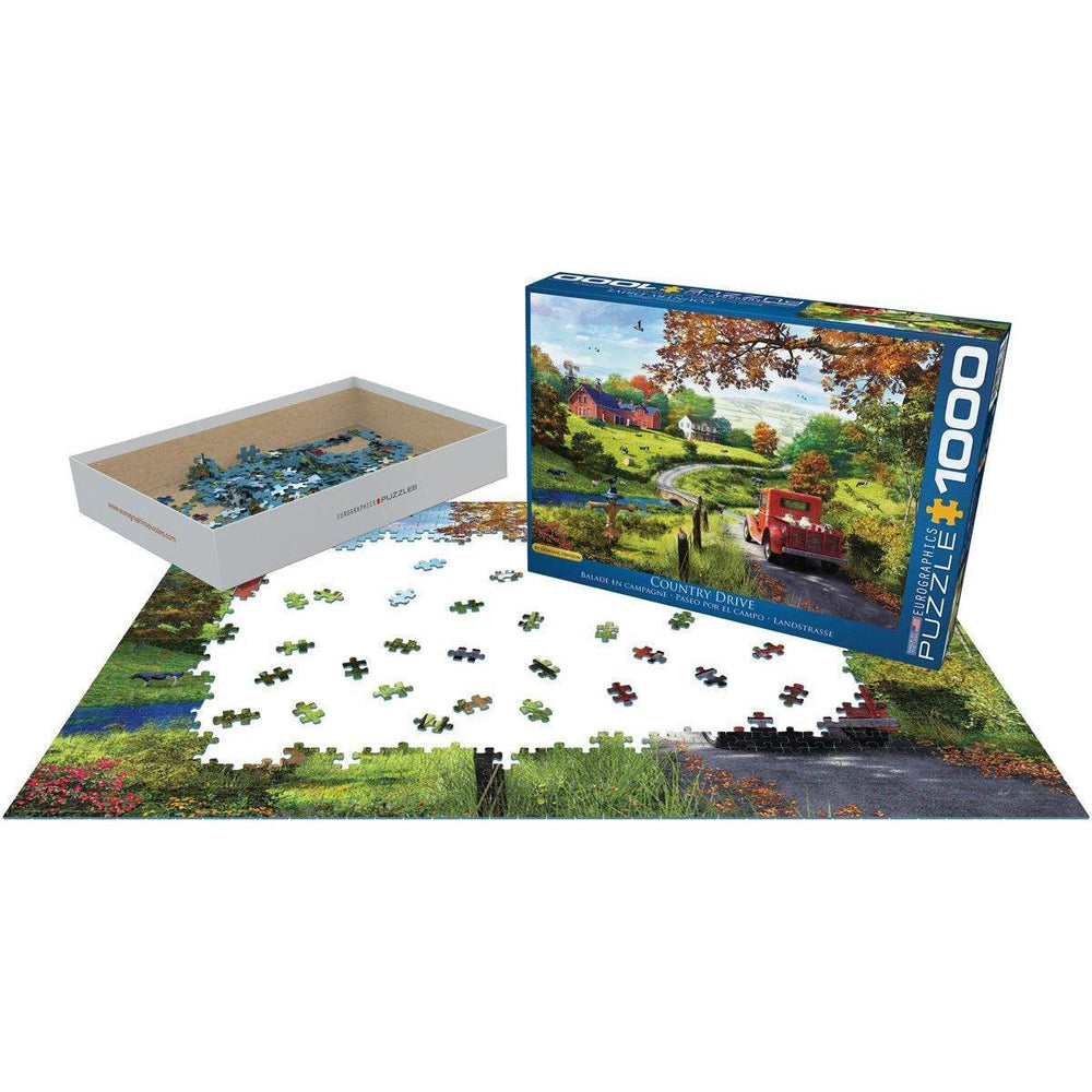 Country Drive 1000 Piece Jigsaw Puzzle Eurographics (ONLINE ORDER ONLY)