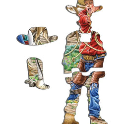Cowgirl & Cowboy 38 Piece Tray Jigsaw Puzzle Larsen (ONLINE ORDER ONLY)