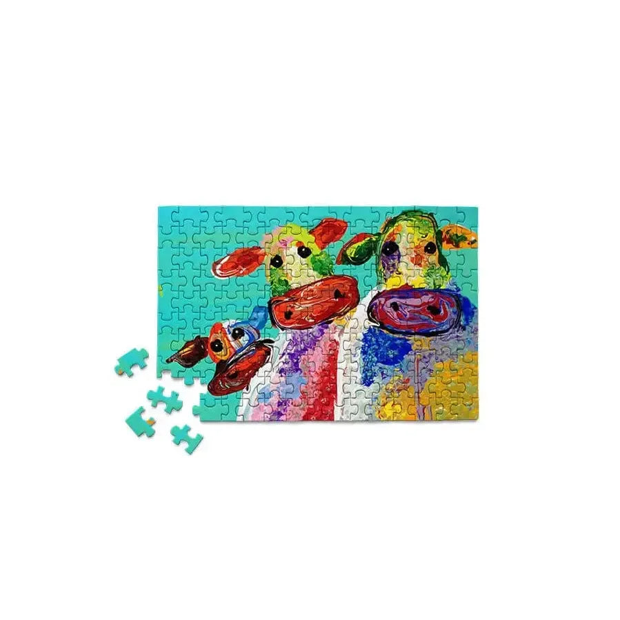 Cows 150 Piece Mini Jigsaw Puzzle Micro Puzzles (ONLINE ORDER ONLY)