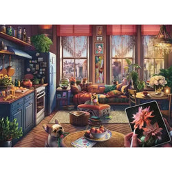 Cozy Boho Studio 500 Large Piece Jigsaw Puzzle Ravensburger (ONLINE ORDER ONLY)