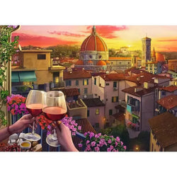 Cozy Wine Terrace 500 Large Piece Jigsaw Puzzle Ravensburger (ONLINE ORDER ONLY)