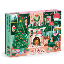 Cozy by the Fireplace 1000 Piece Jigsaw Puzzle Galison (ONLINE ORDER ONLY)