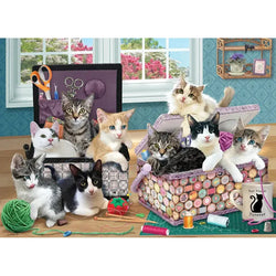 Crafty Kittens 500 Piece Jigsaw Puzzle Cobble Hill (ONLINE ORDER ONLY)