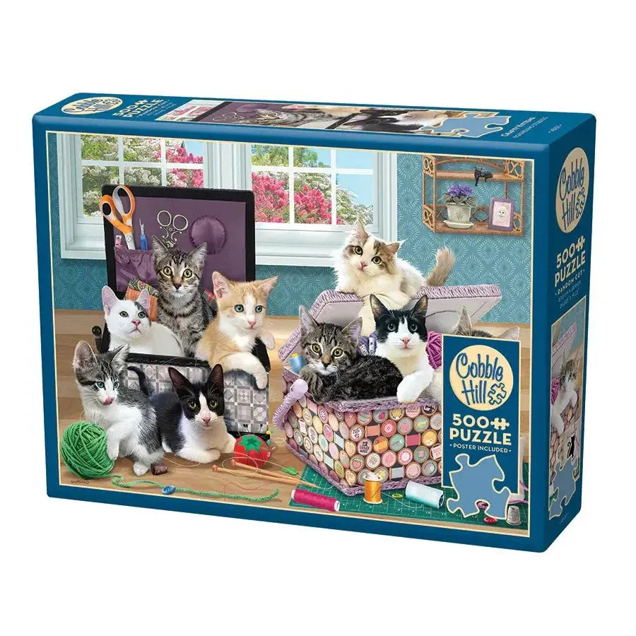 Crafty Kittens 500 Piece Jigsaw Puzzle Cobble Hill (ONLINE ORDER ONLY)