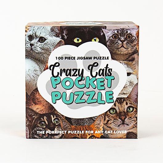 Crazy Cats 100 Piece Pocket Jigsaw Puzzle Gift Republic (ONLINE ORDER ONLY)