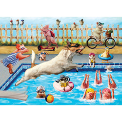 Crazy Pool Day 300 Large Piece 3D Lenticular Jigsaw Puzzle Eurographics (ONLINE ORDER ONLY)