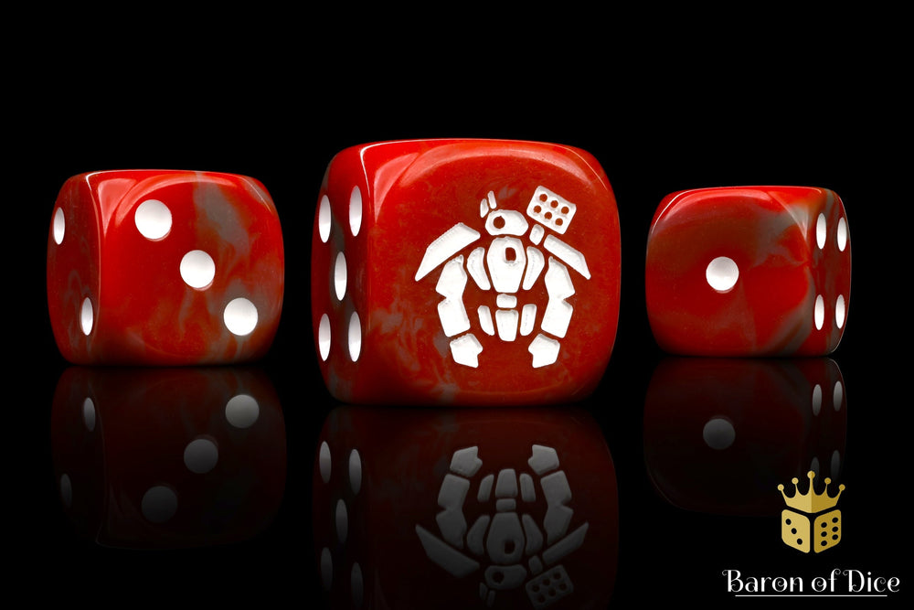 Crisis Robot Dice - Red (ONLINE ORDER ONLY)