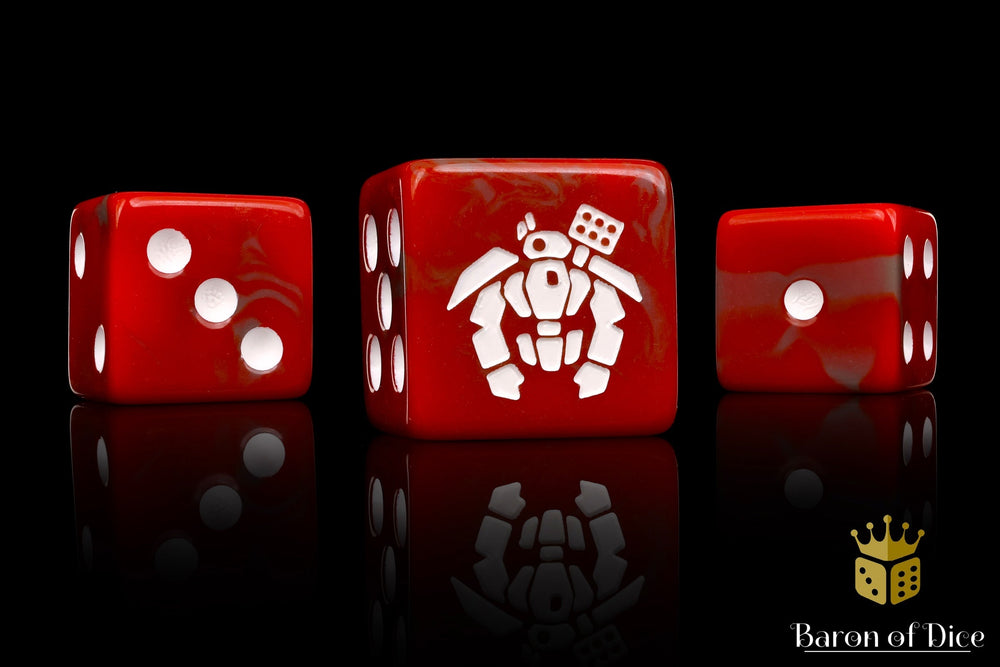 Crisis Robot Dice - Red (ONLINE ORDER ONLY)
