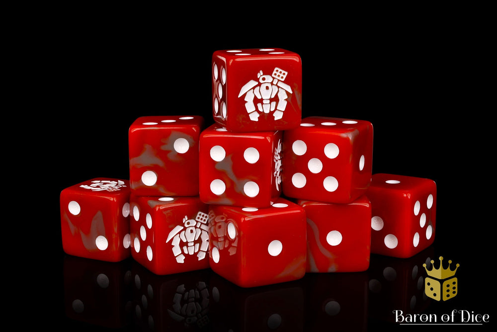 Crisis Robot Dice - Red (ONLINE ORDER ONLY)
