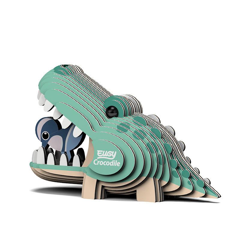 Crocodile 3D Cardboard Model Kit Eugy (ONLINE ORDER ONLY)