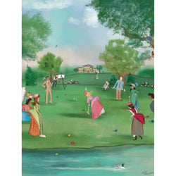 Croquet Afternoon by Tug Rice 500 Piece Jigsaw Puzzle NYPC (ONLINE ORDER ONLY)