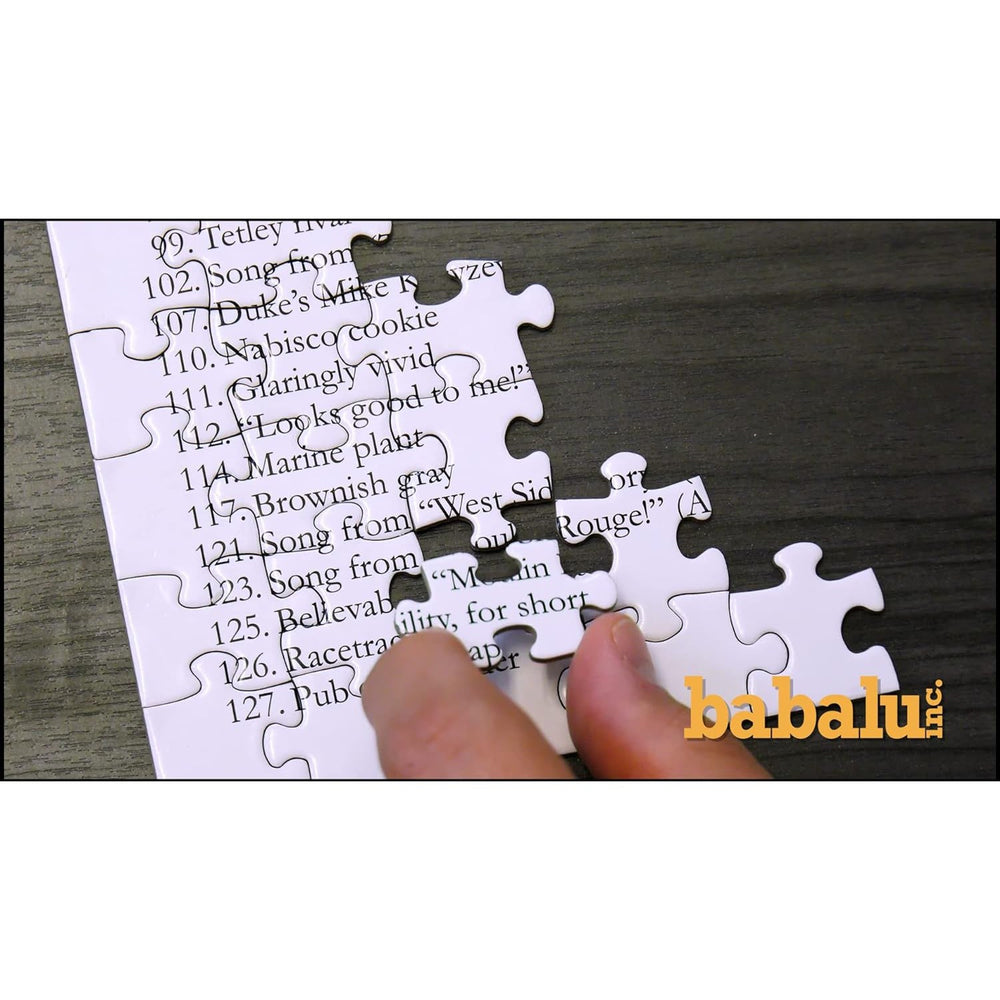 Crossword v3 550 Piece Jigsaw Puzzle Babalu (ONLINE ORDER ONLY)