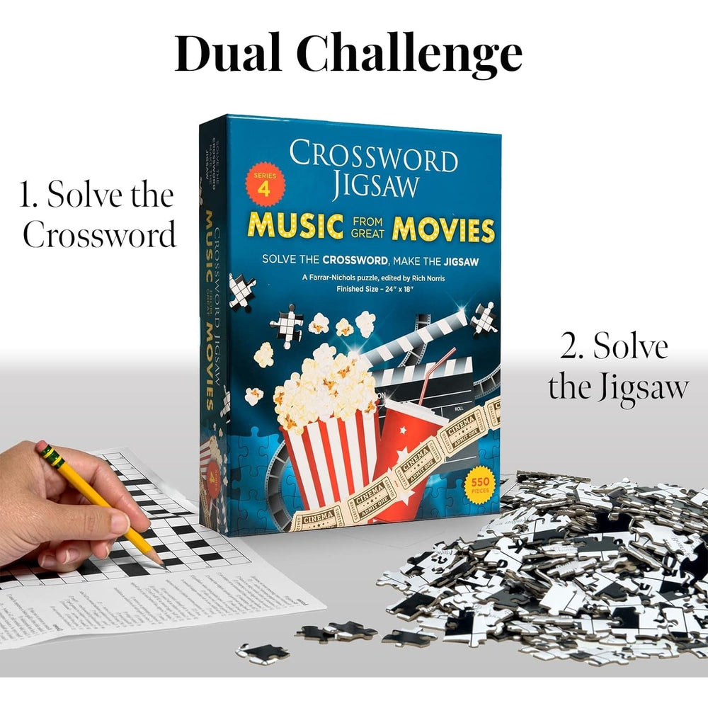 Crossword v4 Music from Movies 550 Piece Jigsaw Puzzle Babalu (ONLINE ORDER ONLY)