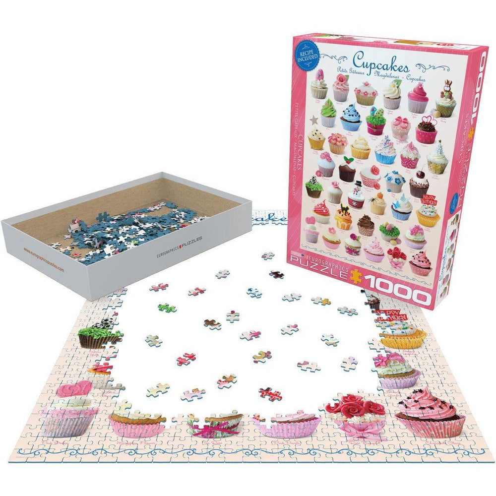 Cupcakes 1000 Piece Jigsaw Puzzle Eurographics (ONLINE ORDER ONLY)