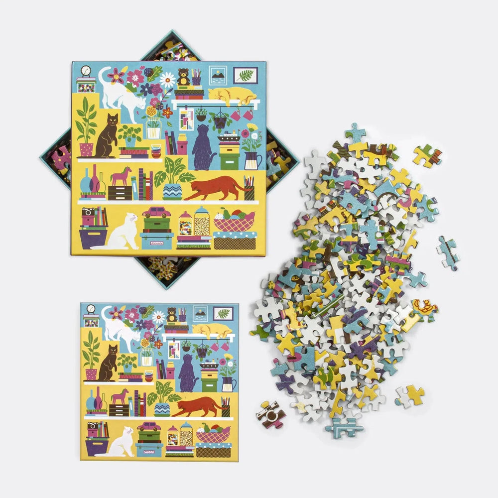 Curious Cats 500 Piece Jigsaw Puzzle Galison (ONLINE ORDER ONLY)