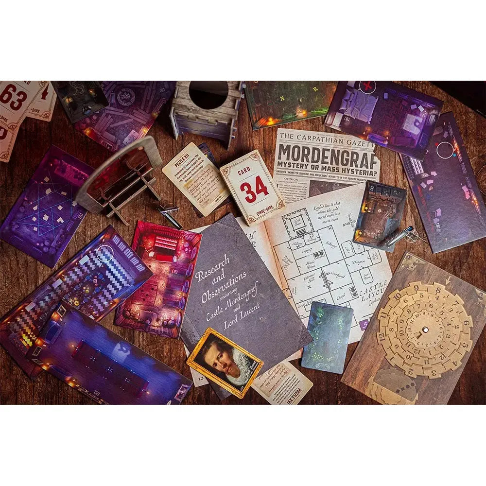 Curse of the Dark - Two Part Escape Room Game - Professor Puzzle (ONLINE ORDER ONLY)