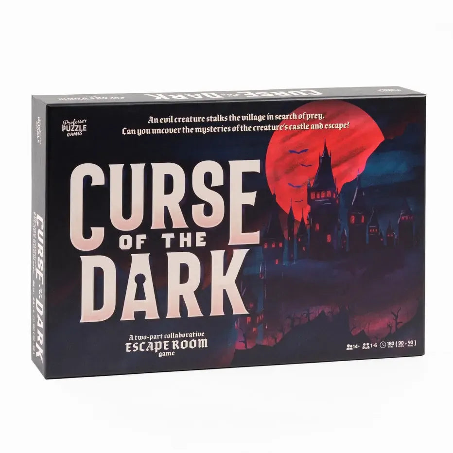 Curse of the Dark - Two Part Escape Room Game - Professor Puzzle (ONLINE ORDER ONLY)