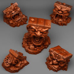 3D Printed Fantastic Plants and Rocks Cursed Totems 28mm - 32mm D&D Wargaming (Online Only)
