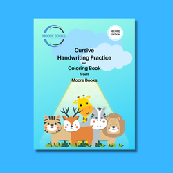 Cursive Handwriting Practice and Coloring Book - Printable! (ONLINE ORDER ONLY)