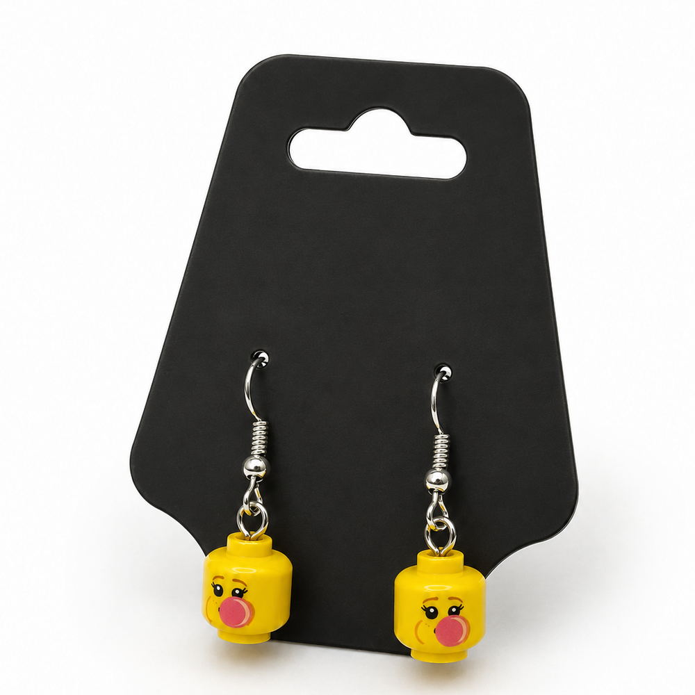 Girl Blowing Bubble Head Earrings (ONLINE ORDER ONLY)