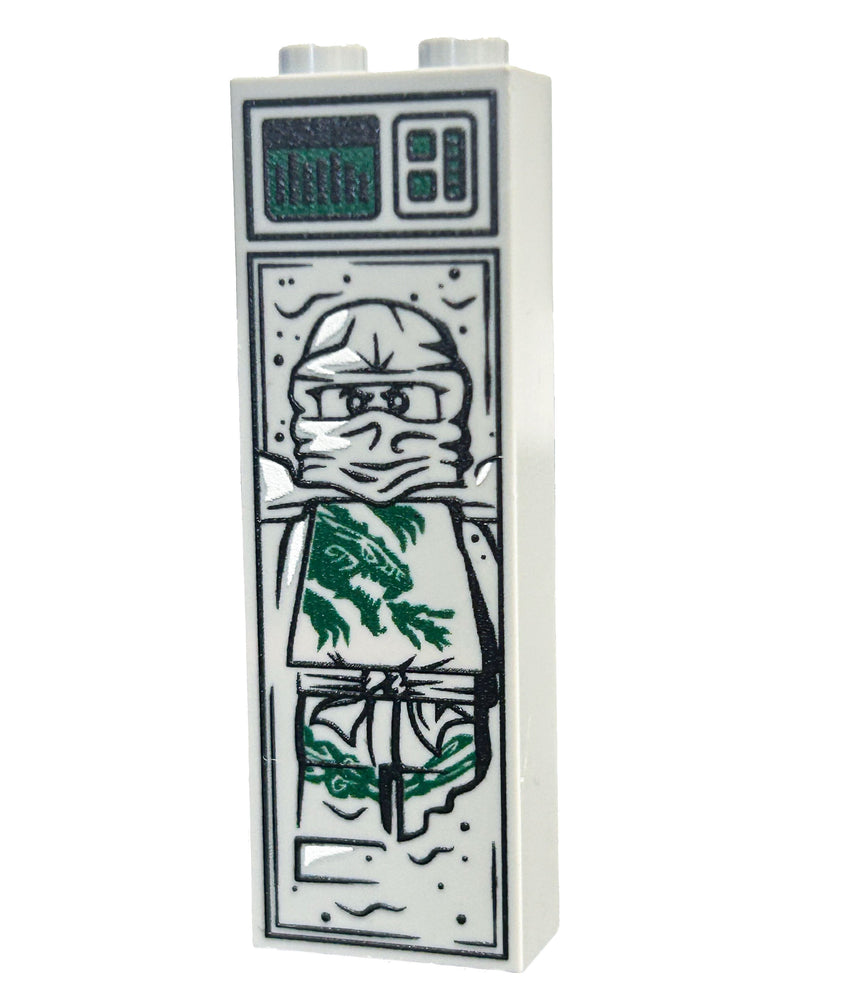Green Ninja in Carbonite (1x2x5 Brick)