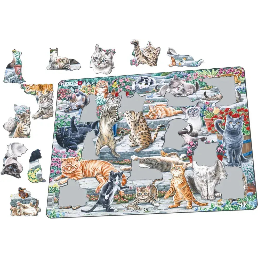 Cute Cats 45 Piece Tray Jigsaw Puzzle Larsen (ONLINE ORDER ONLY)