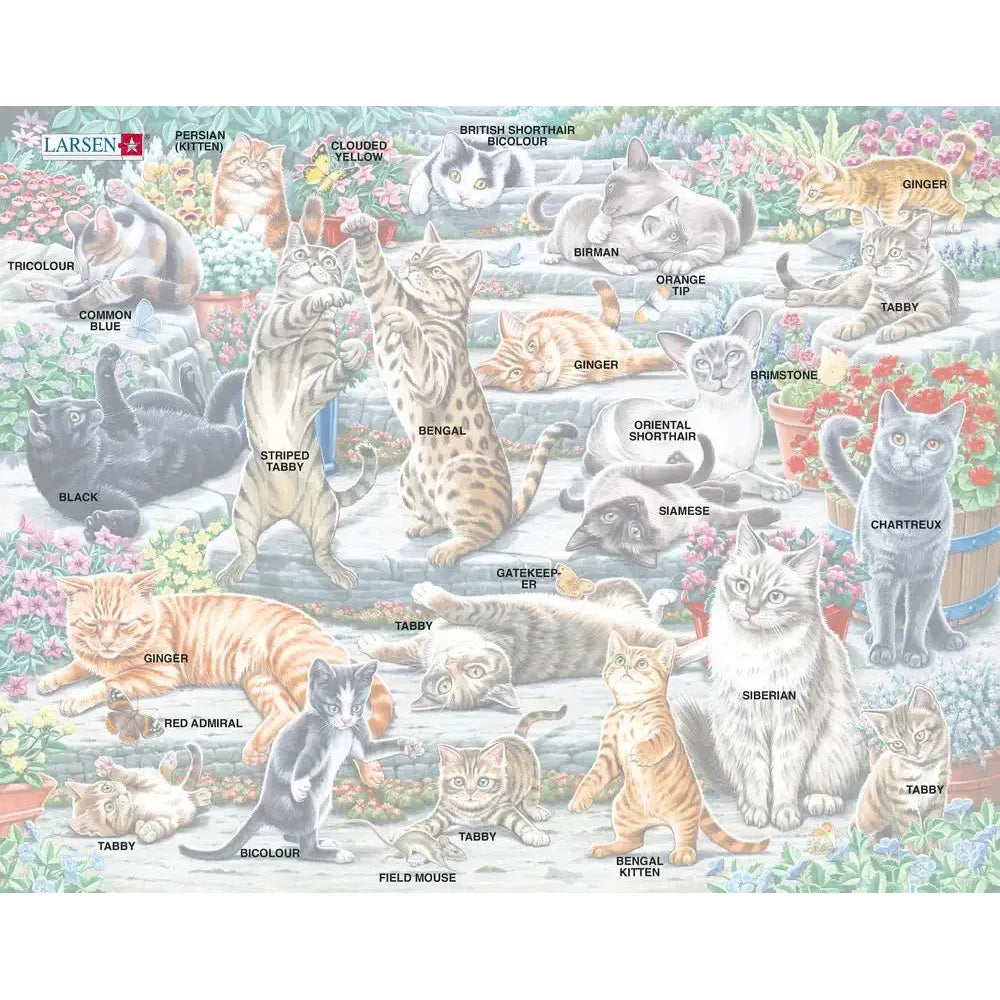 Cute Cats 45 Piece Tray Jigsaw Puzzle Larsen (ONLINE ORDER ONLY)