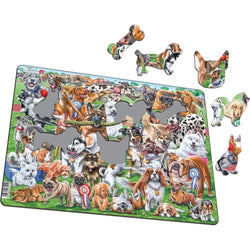Cute Dogs 32 Piece Tray Jigsaw Puzzle Larsen (ONLINE ORDER ONLY)