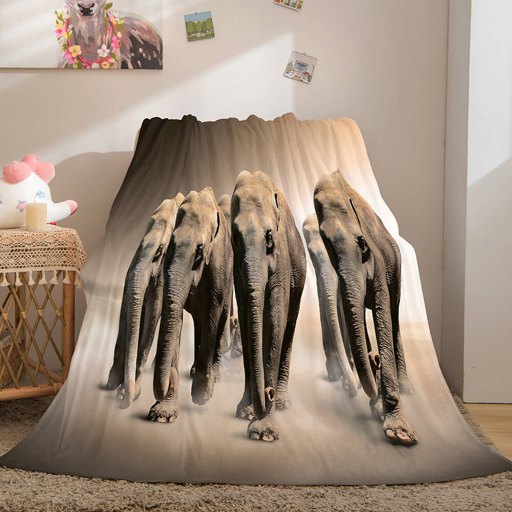 Cute Animals Soft Flannel Fleece Throw Blanket (Online Order Only)