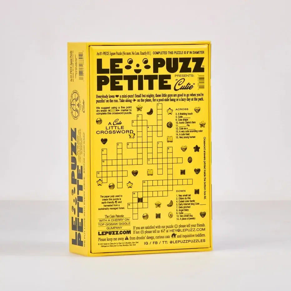 Cutie 81 Piece Round Jigsaw Puzzle Le Puzz (ONLINE ORDER ONLY)