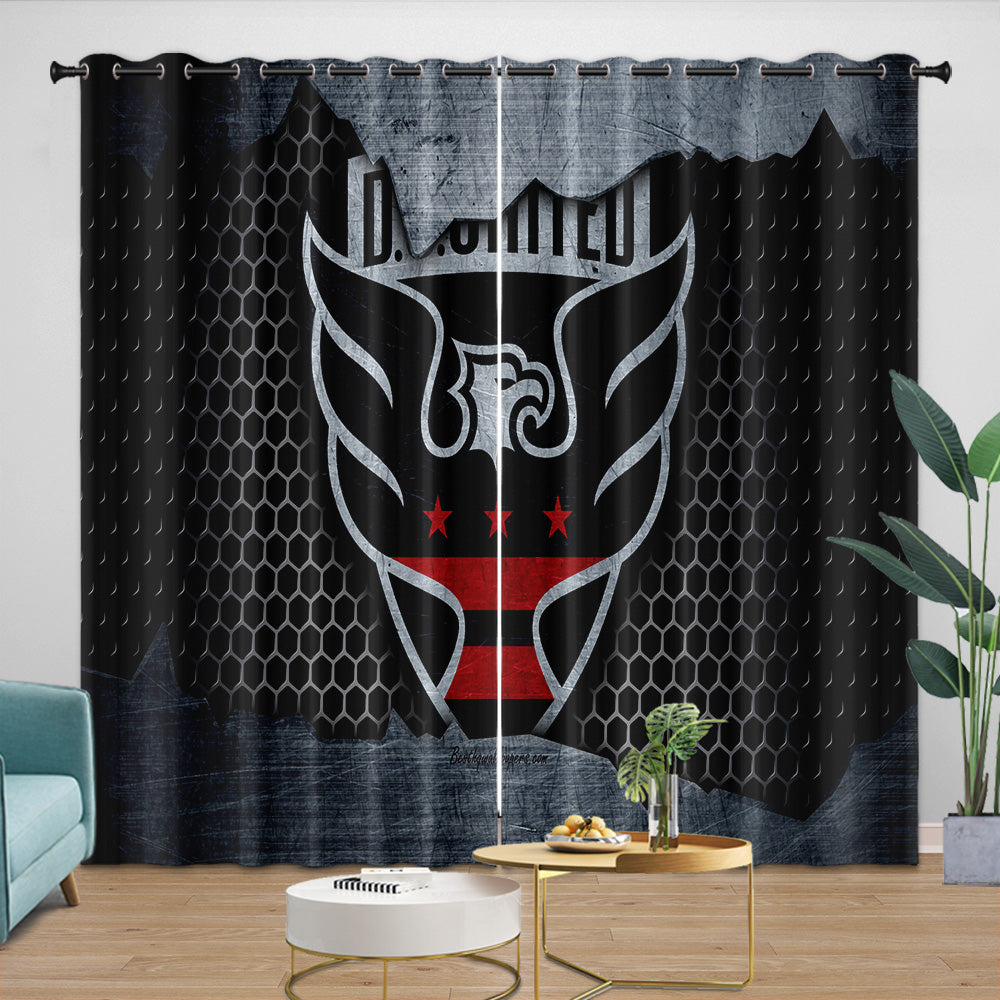 D.C. United Curtains Blackout Window Drapes Room Decoration (Online Order Only)