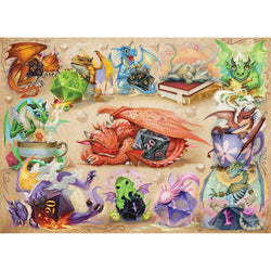 D20 Dragons 500 Piece Jigsaw Puzzle Cobble Hill (ONLINE ORDER ONLY)