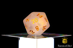 Frosted Gold Single D20 (ONLINE ORDER ONLY)