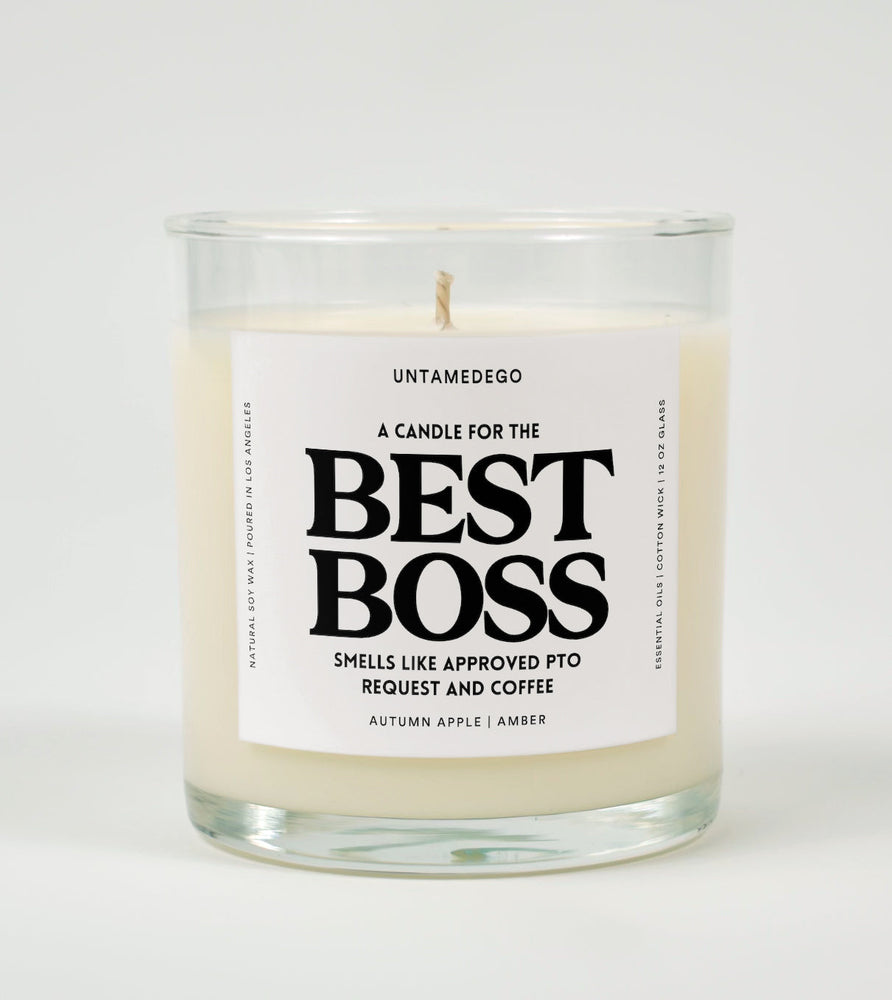 A Candle For My Best Boss Glass Candle (Online Order Only)