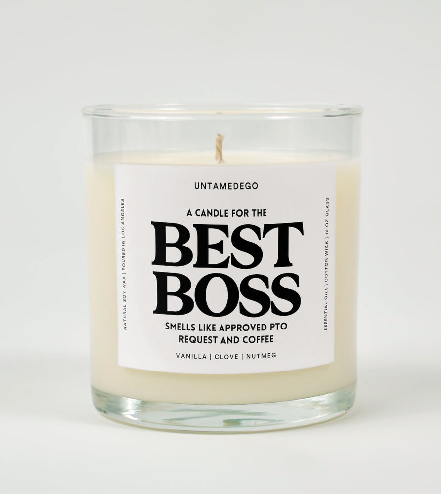 A Candle For My Best Boss Glass Candle (Online Order Only)