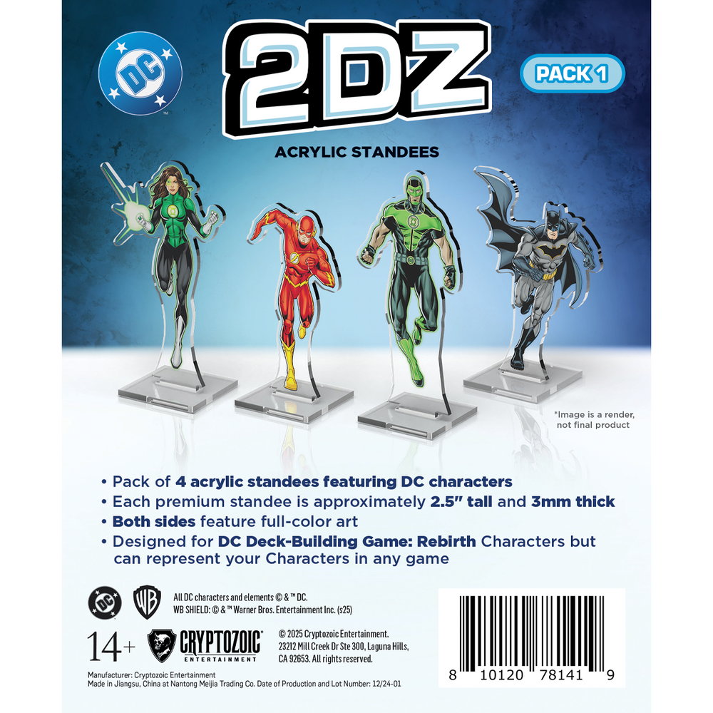 DC 2DZ Acrylic Standees: Pack 1 (ONLINE ORDER ONLY)