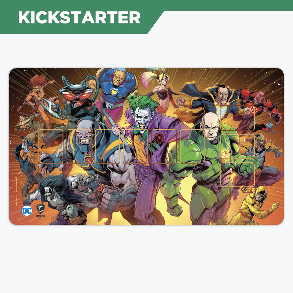 DC Deck-Building Game: Super-Villains Playmat (Kickstarter Exclusive) (ONLINE ORDER ONLY)