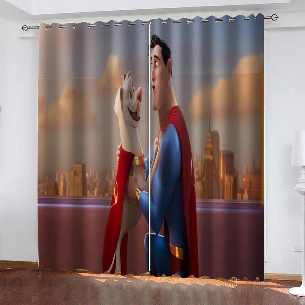 DC League of Super-Pets Curtains Blackout Window Drapes (Online Order Only)