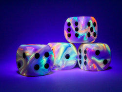 Festive® 30mm w/pips Circus™/black d6 Dice (sold per die) (Online Only)