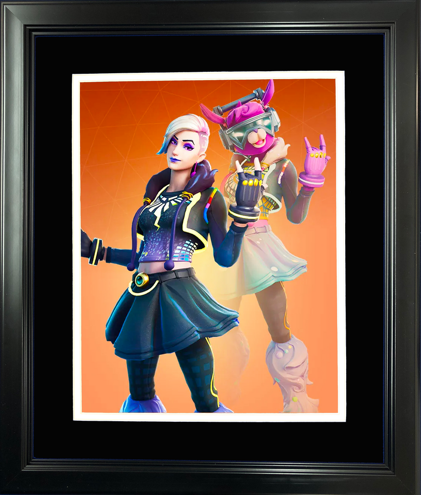 Framed DJ Bop Legendary Fortnite Skin 11"x14" Video Game Photo (ONLINE ORDER ONLY)