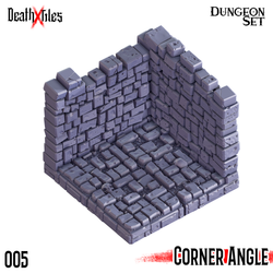 3D Printed Cast n Play Death x Tiles Corner Walls Set 28mm 32mm D&D (Online Only)