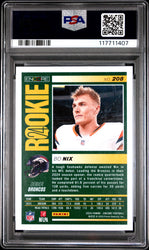 Graded 2024 Panini Encore Bo Nix #208 Rookie RC Football Card PSA 9 Mint (ONLINE ORDER ONLY)