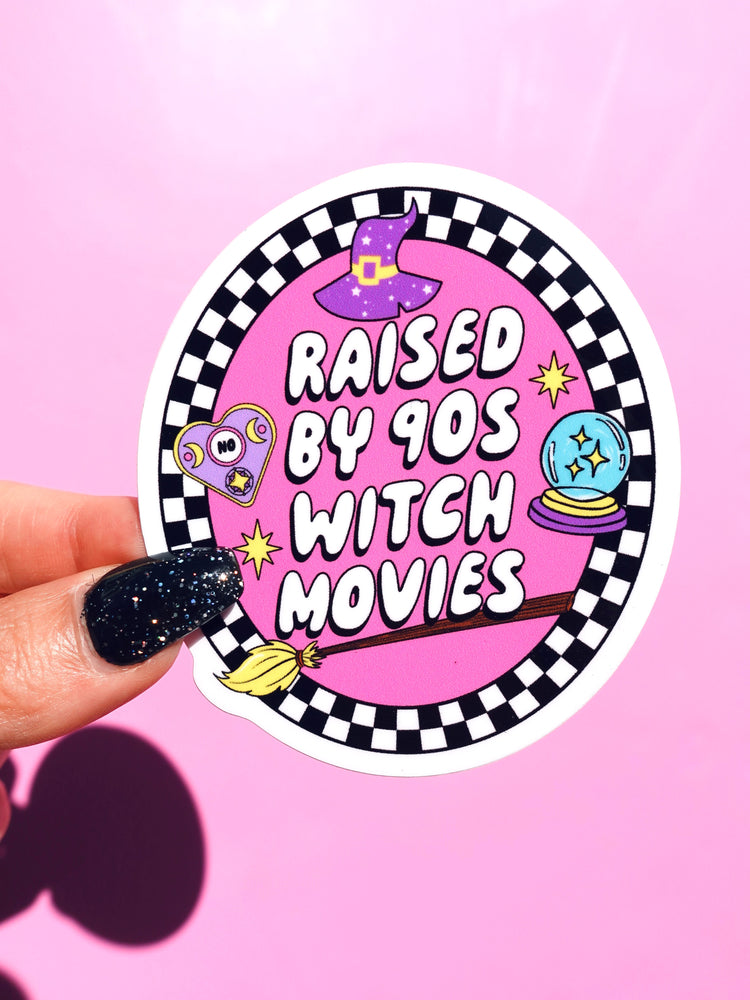 Raised By 90's Witch Movies Halloween Sticker (Online Order Only)