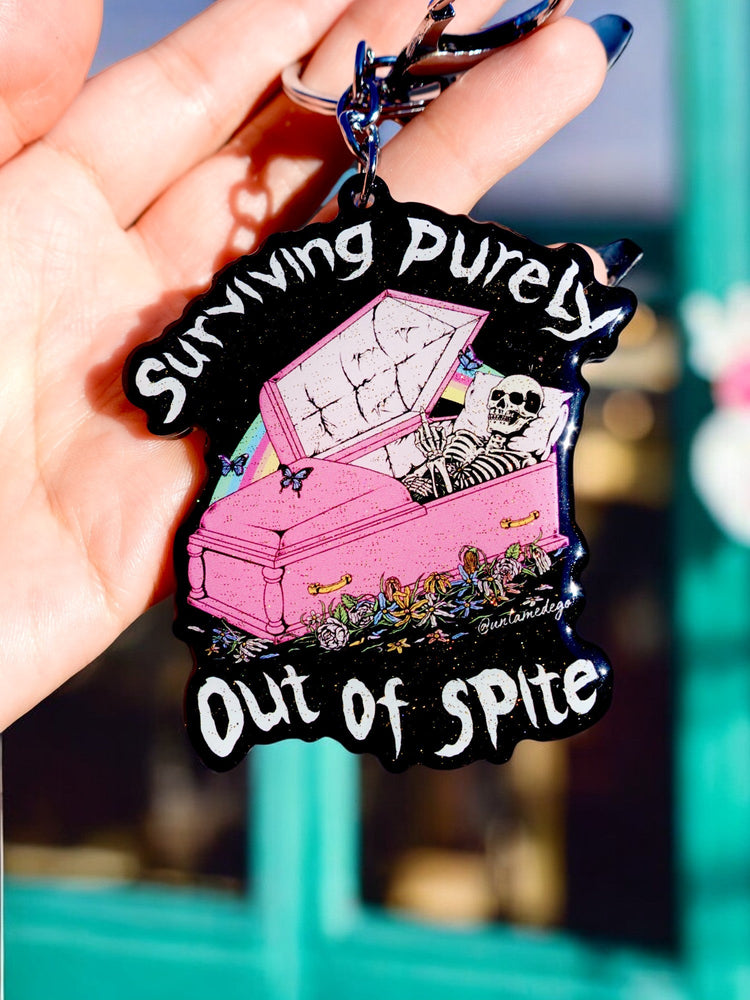 Surviving Purely Out Of Spite Keychain (Online Order Only)