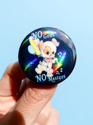 Anarchist Pin Pack –  Limited Drop- Holographic Pastel Buttons Pin pack (Set of 6) (Online Order Only)
