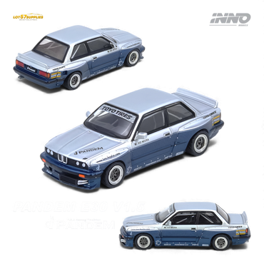 (Pre-Order) INNO64 PANDEM E30 M3 - Silver/Blue 1:64 (ONLINE ORDER ONLY)