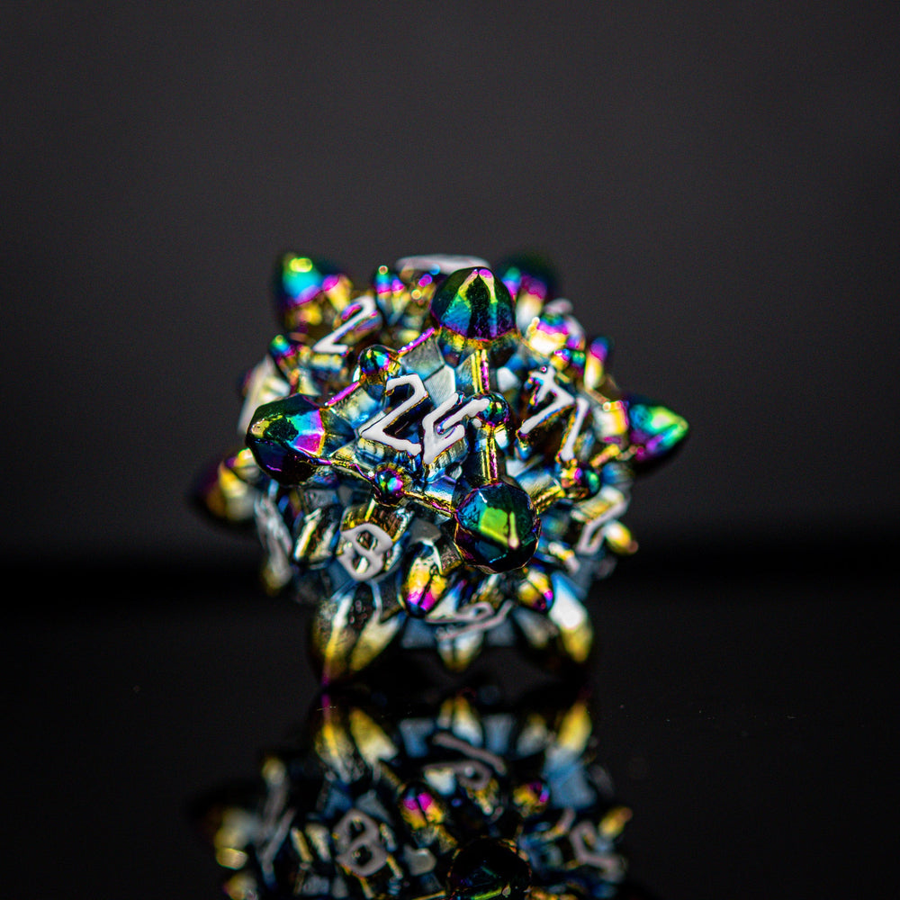 Asteroid Fields Metal Dice Set - Iris (ONLINE ORDER ONLY)