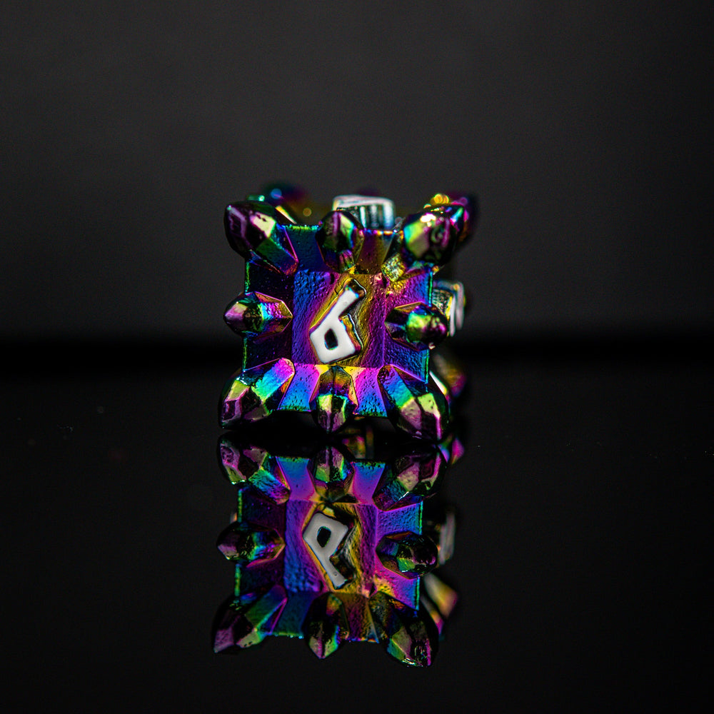 Asteroid Fields Metal Dice Set - Iris (ONLINE ORDER ONLY)